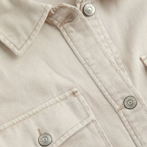 H&M denim oversized shirt jacket coat XS - Picture 3 of 5